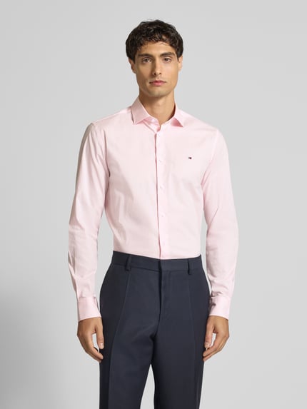 Tommy Hilfiger Tailored Fit Businesshemd mit Kentkragen Hellrosa 4