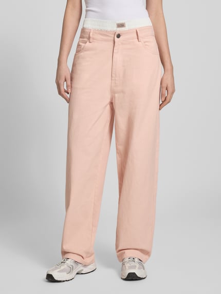 Karo Kauer Jeans mit integriertem Boxer-Detail Rose 4