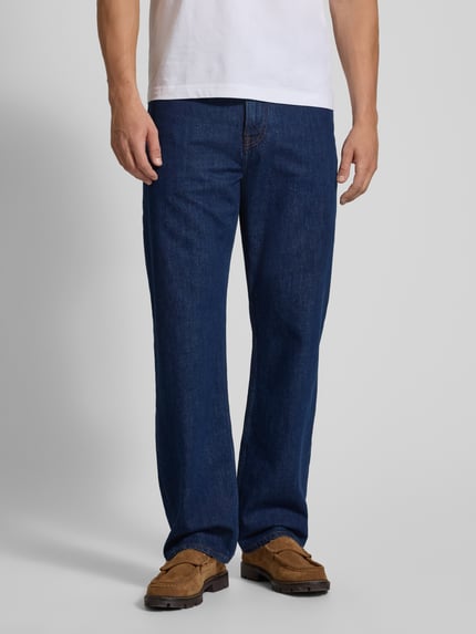 Tommy Hilfiger Jeansy o luźnym kroju z czystej bawełny Jeansowy niebieski 4