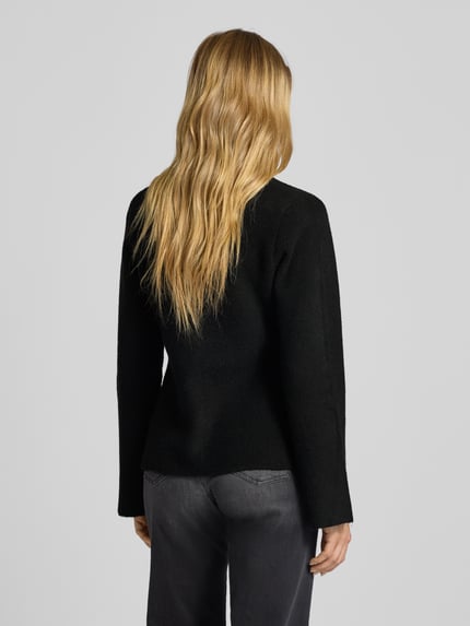 Neo Noir Strickjacke mit Woll-Anteil Modell 'Marie' Black 5