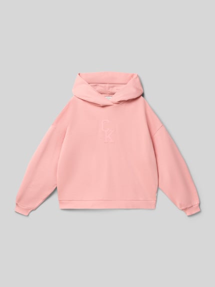 Calvin Klein Jeans Regular Fit Hoodie aus reiner Baumwolle Rosa 1