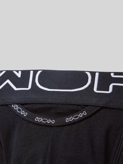 WOH Jockstrap mit elastischem Label-Bund Black 2