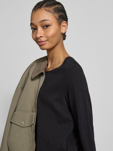 Marc O'Polo DENIM Shirt met lange mouwen van biologisch katoen Zwart - 3