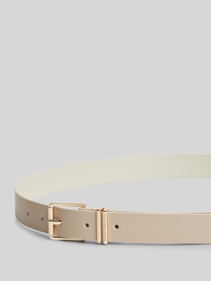 Tommy Hilfiger Gürtel aus echtem Leder mit Label-Prägung Offwhite 3