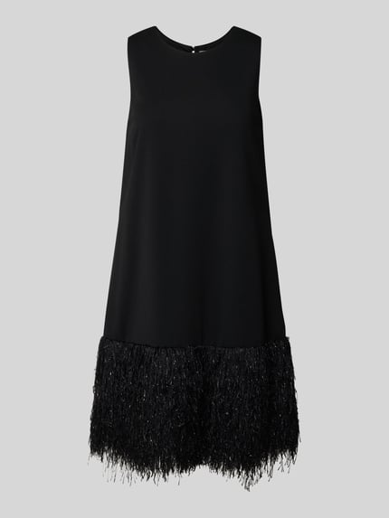 V by Vera Mont Cocktailjurk met ronde hals Zwart - 2