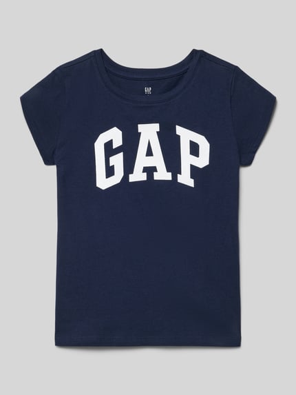 GAP Regular Fit T-Shirt mit Logo-Print Marine 1
