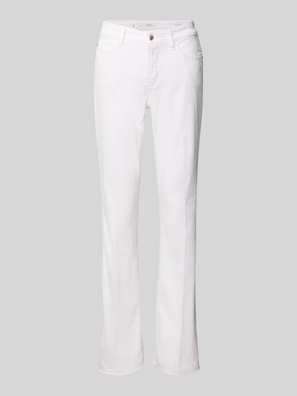 CAMBIO Bootcut Jeans im 5-Pocket-Design Modell 'PARIS' Weiss 2