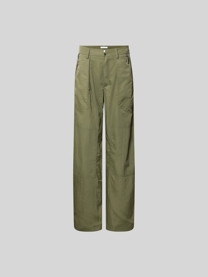 Stoffen broek met achterzakken Shop The Look MANNEQUINE