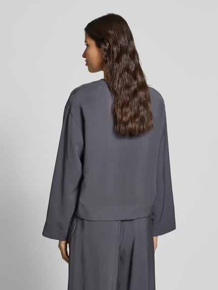 P&C* curated by Anna Schürrle Relaxed fit blouse in kreuklook Donkergrijs - 5