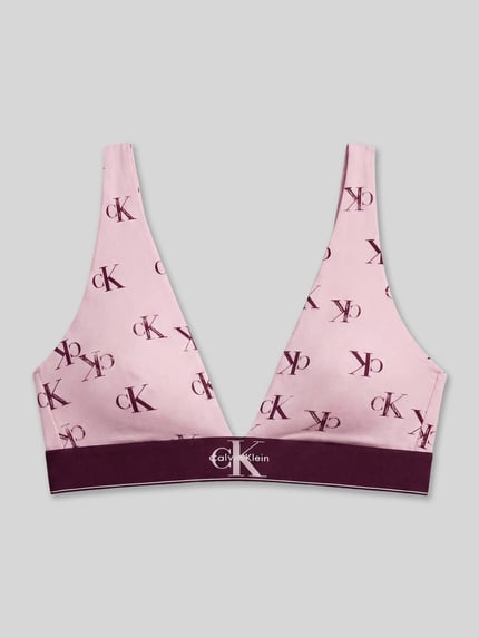 Calvin Klein Underwear Bralette mit Allover-Muster Modell 'LIGHTLY LINED TRIANGLE' Rosa 2
