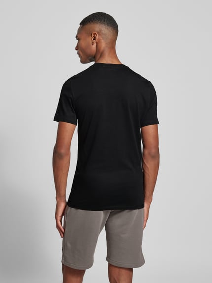 GUESS Activewear T-Shirt mit Label-Print BLACK 5