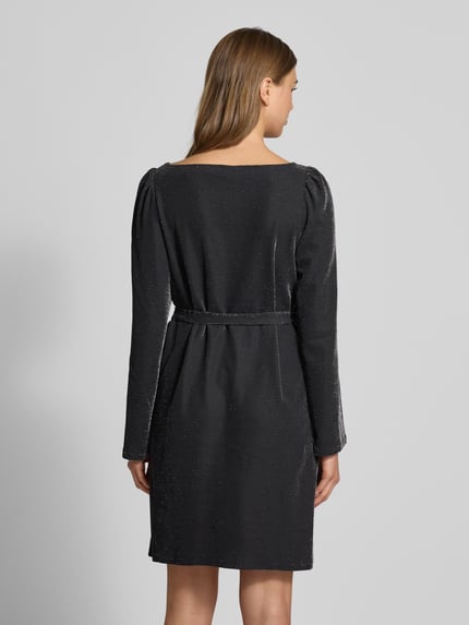 VILA Minikleid mit U-Boot-Ausschnitt Modell 'ELEINAS' Black 5