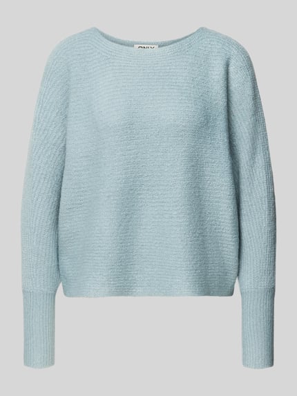 ONLY Regular Fit Strickpullover mit Fledermausärmel Modell 'DANIELLA' Ocean Melange 2