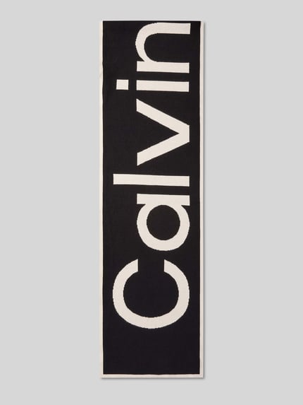 CK Calvin Klein Schal aus Baumwoll-Mix Black 1