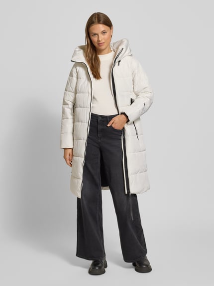 khujo Regular Fit Puffer Jacket mit gefüttertem Stehkragen Modell 'Jilia' Offwhite 1