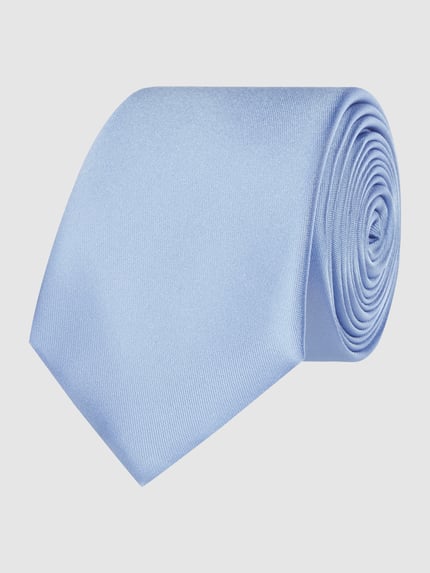 MONTI Stropdas van pure zijde (6 cm) Bleu - 1