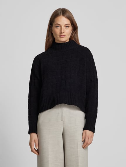 VERO MODA Sweter ze stójką model ‘ISA’ Czarny 4