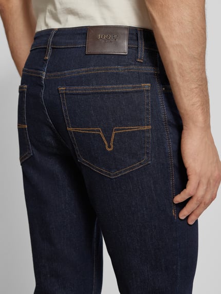 JOOP! JEANS Regular Fit Jeans mit Kontrastnähten Modell 'Mitch' Dunkelblau 3