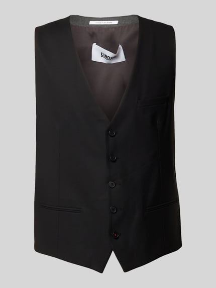 Weste mit V-Ausschnitt und Knopfleiste Modell 'Totti' Shop The Look MANNEQUINE