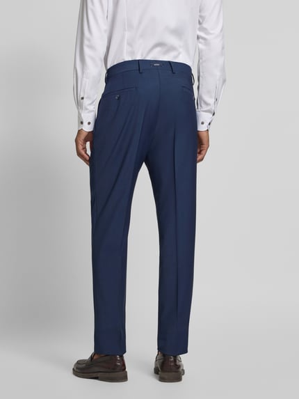 HECHTER PARIS Pantalon met vouw en steekzakken Blauw - 5