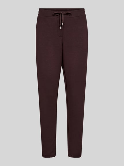 Soyaconcept Spodnie dresowe o kroju regular fit z mieszanka modalu model 'SC-BANU 157' Czekoladowy 2