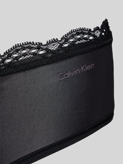 Calvin Klein Underwear Figi z obszyciem koronką Czarny 2