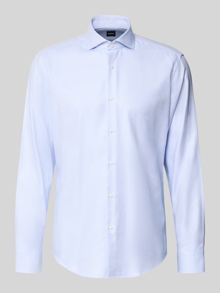 BOSS Slim Fit Businesshemd mit Kentkragen Bleu 2