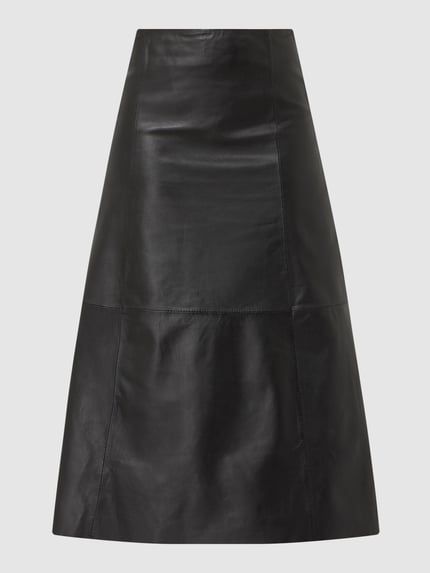 GOOSECRAFT Midirock aus Leder Modell 'Merrith' Black 2