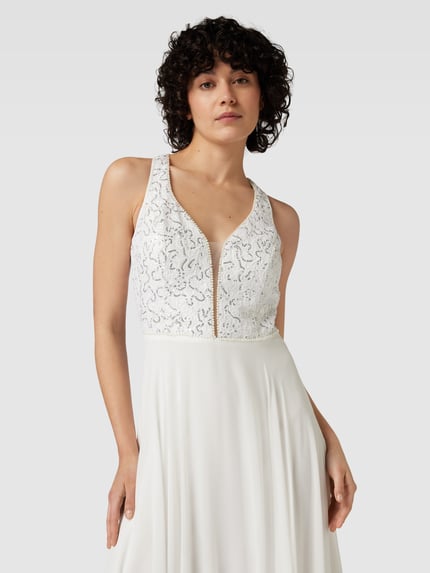 VM by Vera Mont Brautkleid mit Perlen Offwhite 3