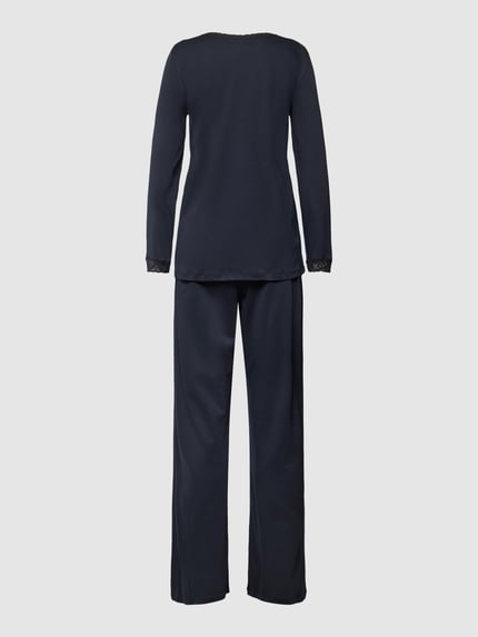 HANRO Pyjama met kant Zwart - 3