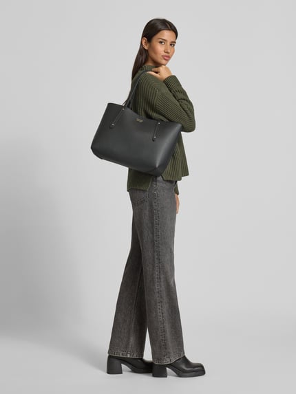 GUESS Tote Bag in Leder-Optik Modell 'Brenton' Black 1