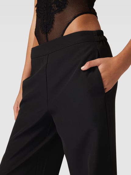 PIECES Stoffhose mit elastischem Bund Modell 'BOSSY' Black 3