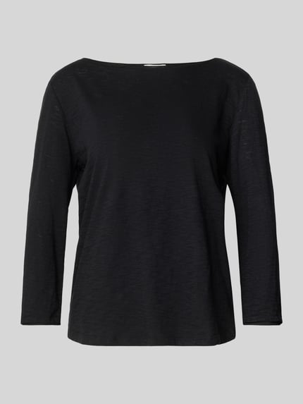 s.Oliver RED LABEL Krój regular fit koszulka z rękawem 3/4 z czystej bawełny BLACK 2