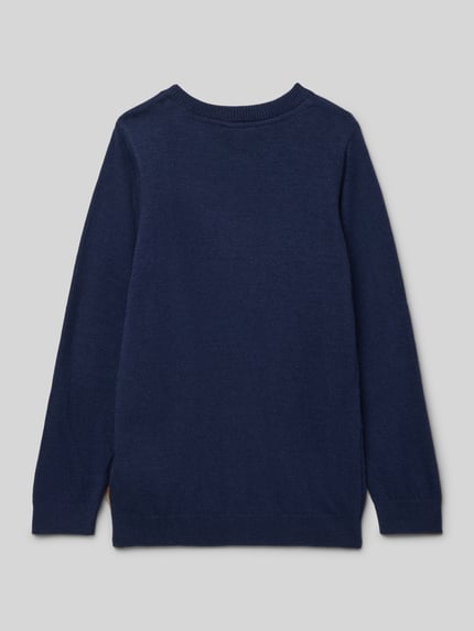 Steiff Gebreide pullover met kasjmier Marineblauw - 3