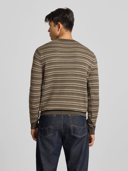ONLY & SONS Regular Fit Strickpullover aus Baumwoll-Mix Schlamm 5