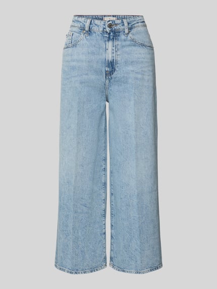 Tommy Hilfiger Jeansy o kroju regular fit z szeroką nogawką z czystej bawełny Jeansowy niebieski 2