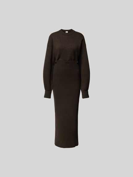 Nanushka Maxi-jurk met ribboorden Donkerbruin - 2