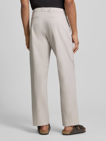 Jake*s Studio Men Regular Fit Hose mit französischen Eingrifftaschen Kitt 5