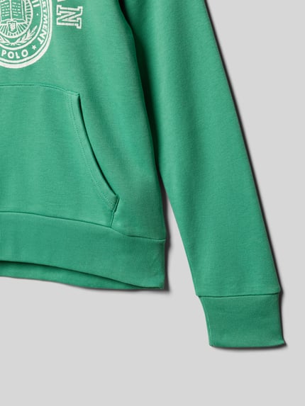 Polo Ralph Lauren Teens Hoodie mit Label-Print Gruen 2