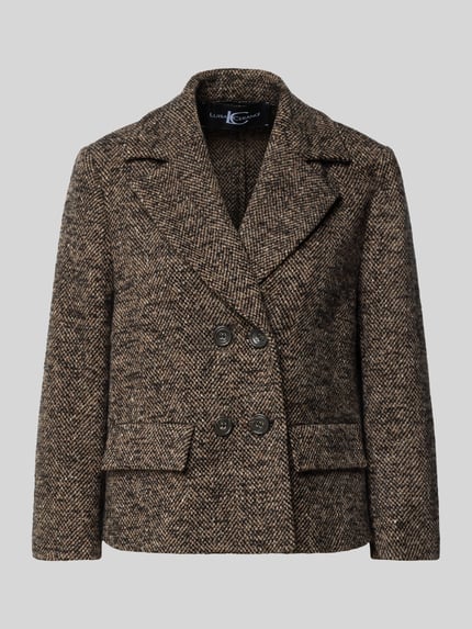 Produktfoto, Regular Fit Blazer aus Woll-Mix mit Alpaka-Anteil von Luisa Cerano, mieszanka wełny i alpaki, krój regular fit, listwa guzikowa 2-rzędowa, wykładany kołnierz, kieszenie z patką, długość tyłu w rozmiarze 36: 55 cm, szerokość w rozmiarze 36: 51 cm, długość rękawów w rozmiarze 36: 51 cm
