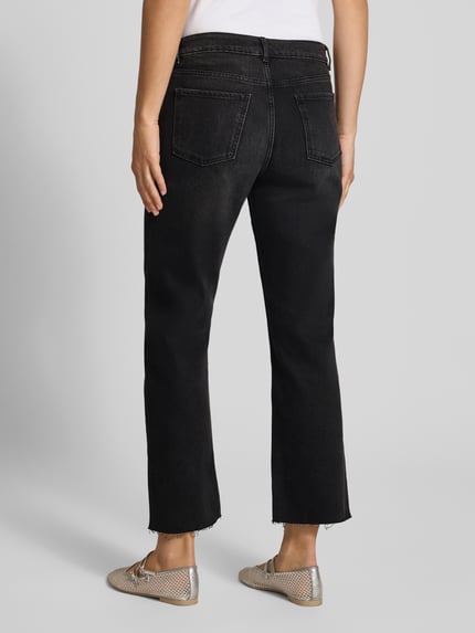 REVIEW Straight Fit Jeans aus Baumwoll-Mix Black 5