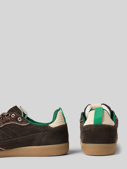 ALOHAS Sneaker aus echtem Leder mit Kontrastbesatz Dunkelbraun 2