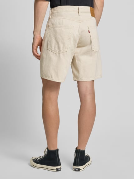 Levi's® Loose Fit Jeansshorts aus Baumwoll-Leinen-Mix Modell '468' Ecru 5