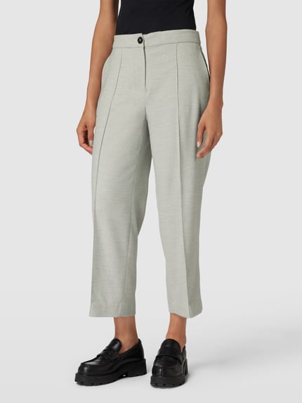 Marc Cain Stoffen broek met viscose in design met klein motief Zilver - 4