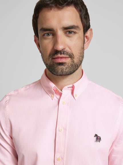 Paul Smith Freizeithemd mit Knopfleiste Hellrosa 3