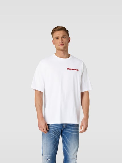 Dsquared2 T-shirt z nadrukiem z logo Biały 4