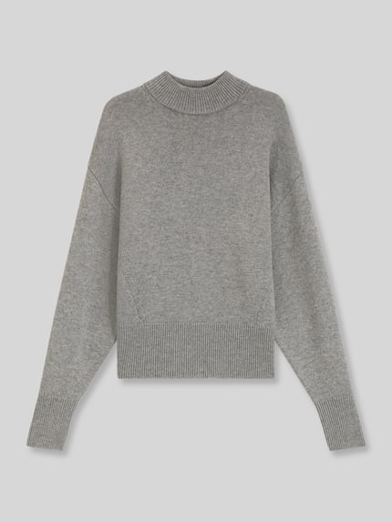 HUGO Loose fit pullover van wolmix model 'Sorellenio' Lichtgrijs - 2