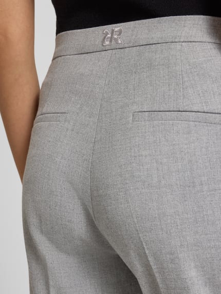 Raffaello Rossi Regular fit stoffen broek met persplooien, model 'DORO' Lichtgrijs gemêleerd - 3