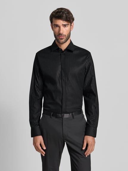ETERNA Slim Fit Business-Hemd mit Kentkragen Black 4