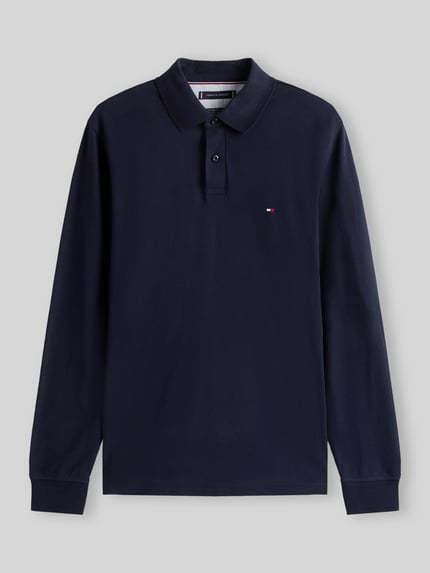 Tommy Hilfiger Regular Fit Poloshirt aus Baumwoll-Mix  Marine 2